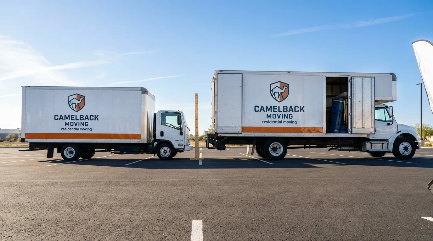 Moving truck size capacity guide in San Elizario